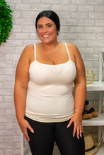 Load image into Gallery viewer, Ivory Seamless Cami Tank Top
