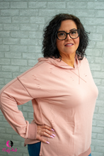 Load image into Gallery viewer, Rose Ripped Plus Size Sweatshirt
