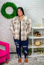 Load image into Gallery viewer, Button Down Oversized Plaid Shacket
