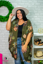 Load image into Gallery viewer, Plus Size Floral Print Sheer Kimono
