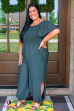 Load image into Gallery viewer, Green Plus Size Jumpsuit
