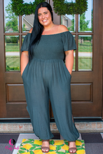 Load image into Gallery viewer, Green Plus Size Jumpsuit
