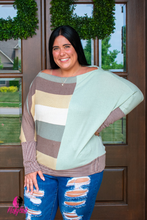 Load image into Gallery viewer, Sage and Khaki Plus Size Top
