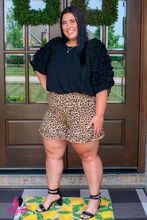 Load image into Gallery viewer, Leopard Ruffle Plus Size Shorts
