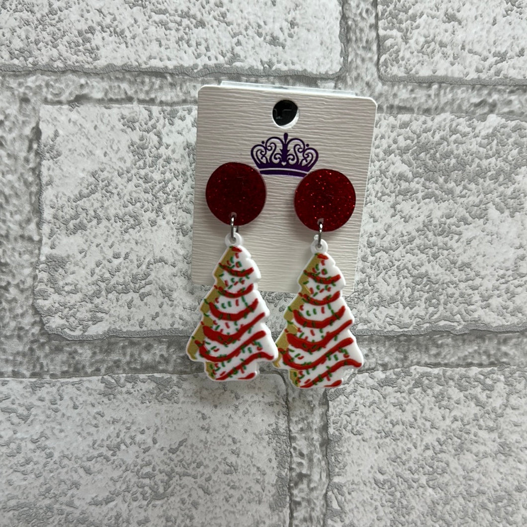 Christmas Snack Cake Earrings