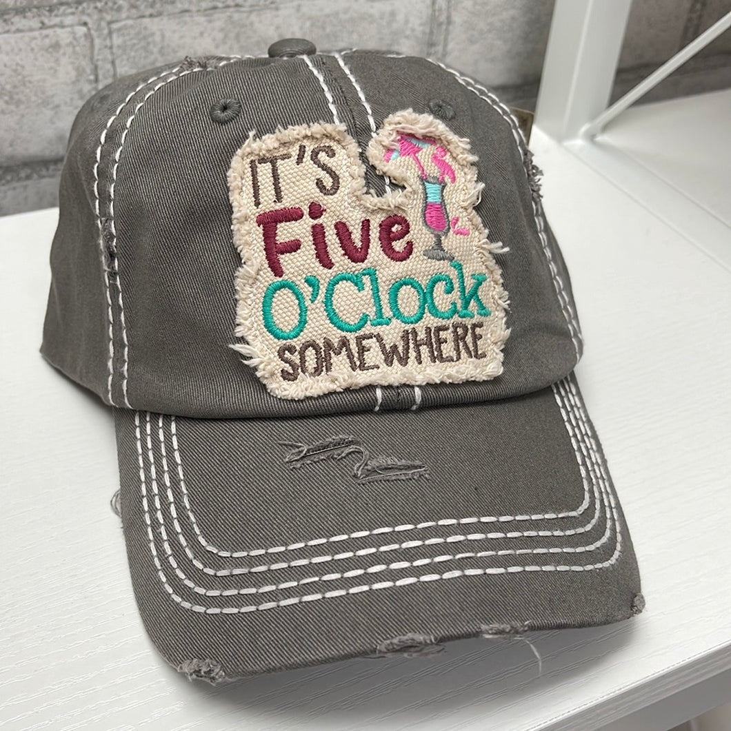 It's Five O'Clock Somewhere Baseball Cap