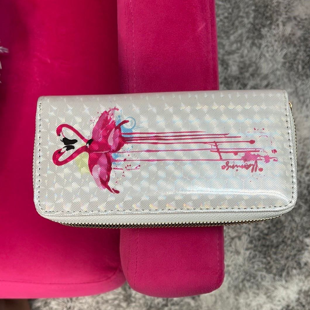 Flamingo Print Long Wallet