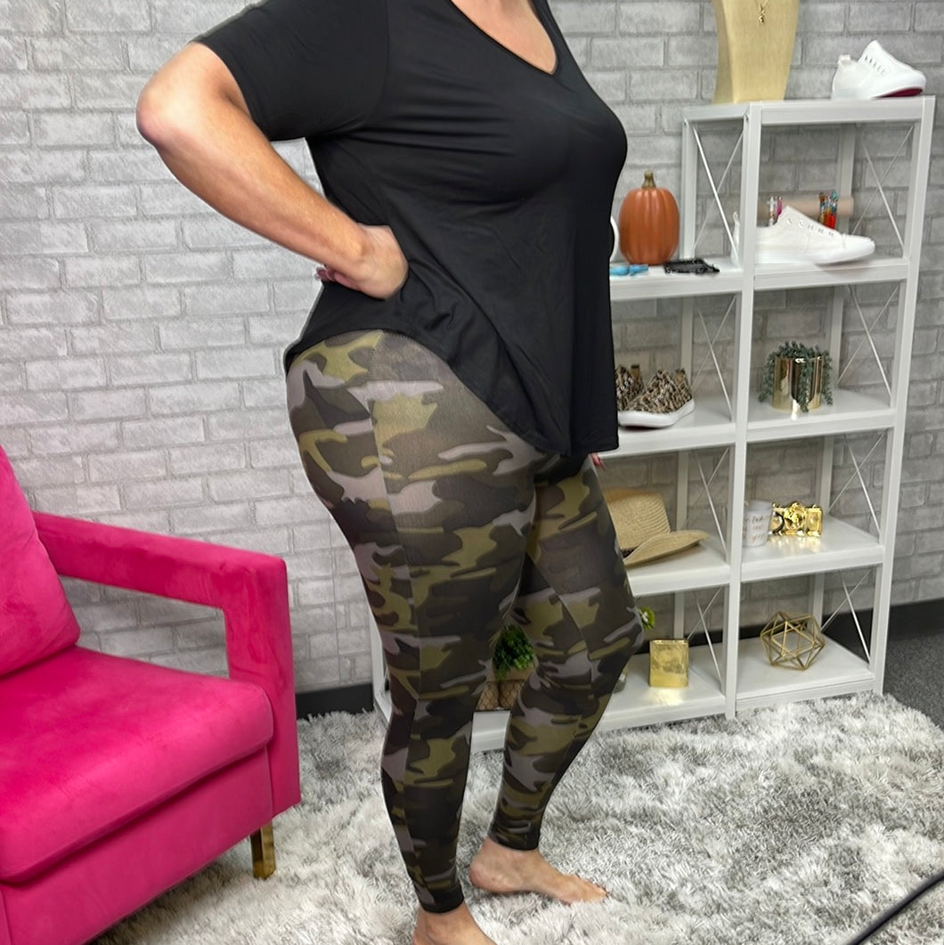 Army Camo Yoga Pants