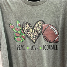 Load image into Gallery viewer, Peace Love Football Tee
